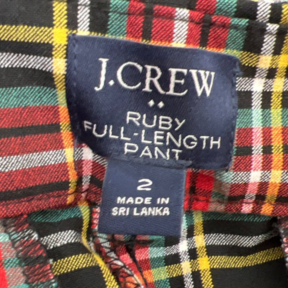 J. CREW Ruby Full-Length Pants in Classic Stewart Tartan Plaid Sz 2 NWOT - Picture 5 of 6
